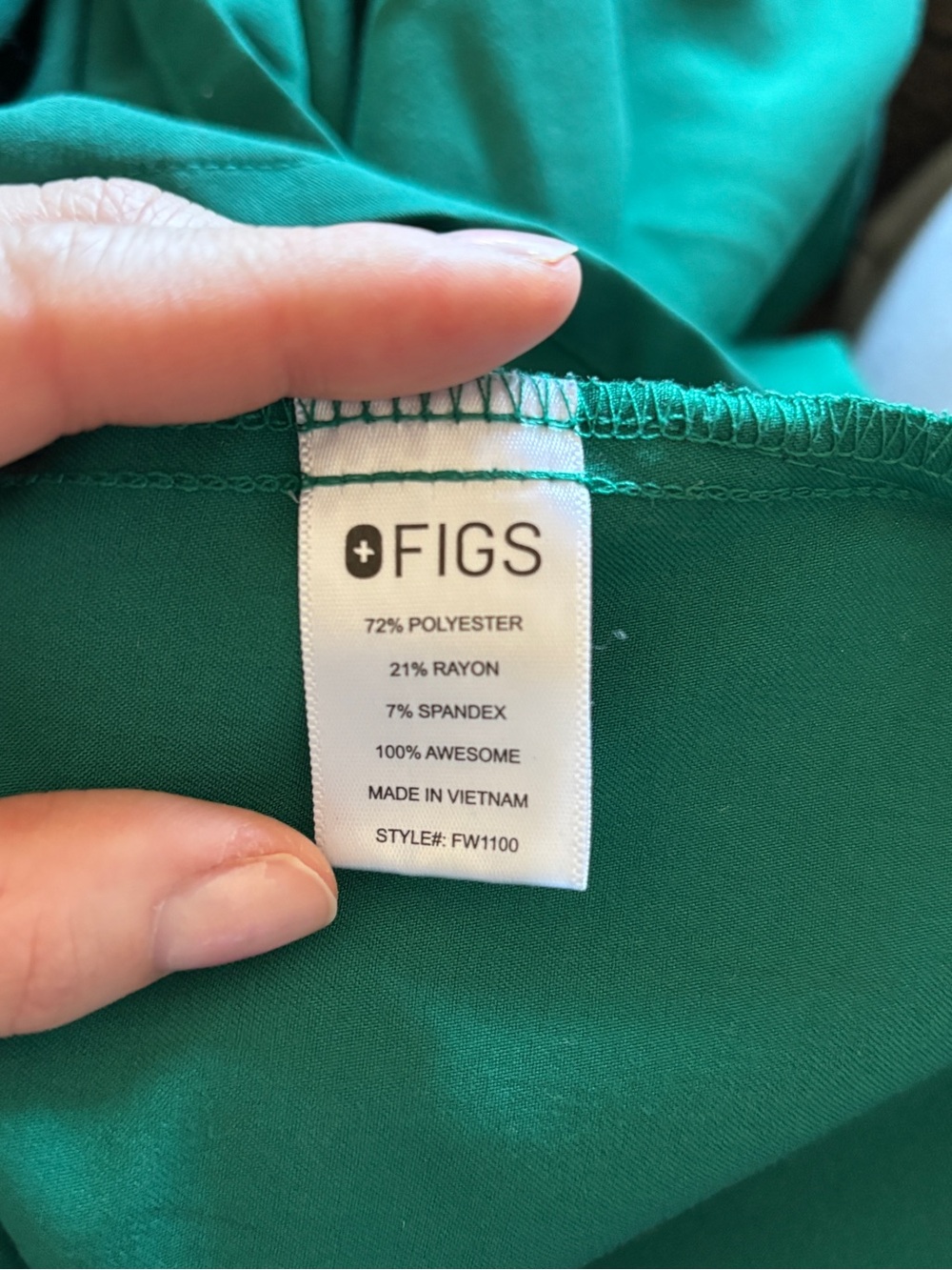 Figs Casma 2 pocket V Scrub top Women’s - Picture 3 of 3